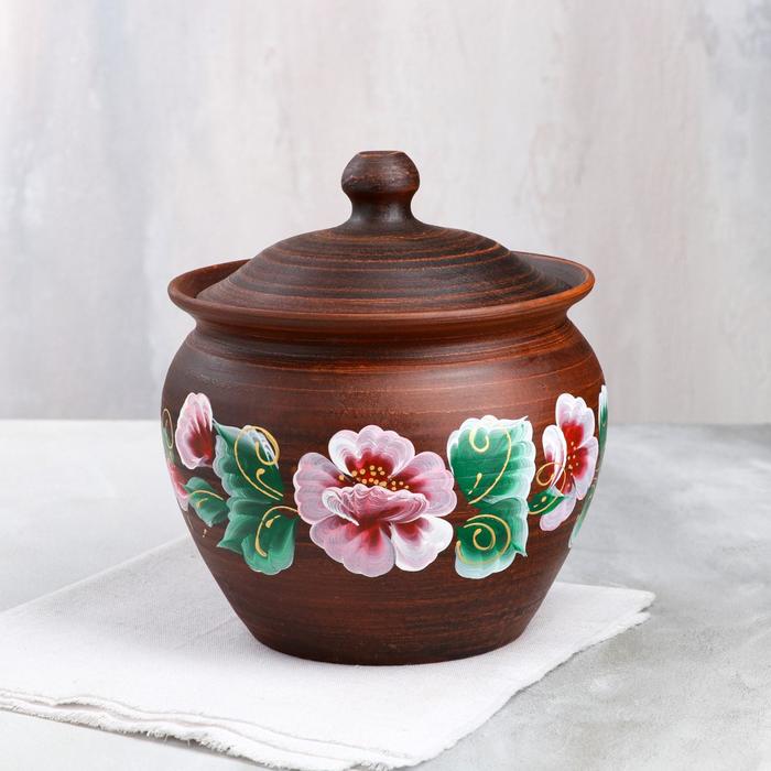 Горшок духовой с крышкой "Жаровня с крышкой", роспись, красная глина, 3 л, микс
Горшок духовой с крышкой "Жаровня с крышкой", роспись, красная глина, 3 л, микс