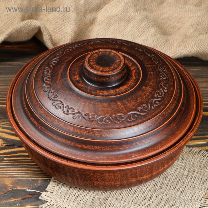 Сковорода "Дымленая", с крышкой, 2.5 л
Сковорода "Дымленая", с крышкой, 2.5 л