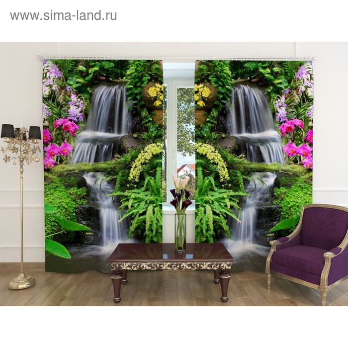 Фотошторы «Лесной ручей», ширина 150 см, высота 260 см-2 шт., шторная лента, габардин
Фотошторы «Лесной ручей», ширина 150 см, высота 260 см-2 шт., шторная лента, габардин