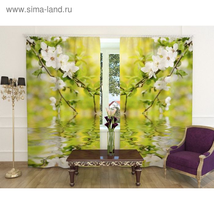 Фотошторы «Свежая зелень», ширина 150 см, высота 260 см-2 шт., шторная лента, габардин
Фотошторы «Свежая зелень», ширина 150 см, высота 260 см-2 шт., шторная лента, габардин