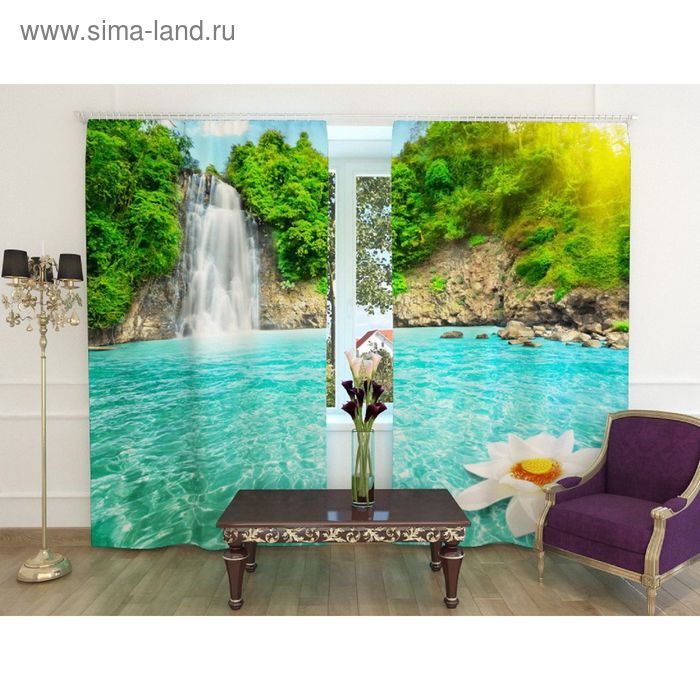 Фотошторы «Райский уголок», ширина 150 см, высота 260 см-2 шт., шторная лента, габардин
Фотошторы «Райский уголок», ширина 150 см, высота 260 см-2 шт., шторная лента, габардин