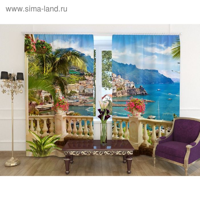 Фотошторы «Вид на залив», ширина 150 см, высота 260 см-2 шт., шторная лента, габардин
Фотошторы «Вид на залив», ширина 150 см, высота 260 см-2 шт., шторная лента, габардин