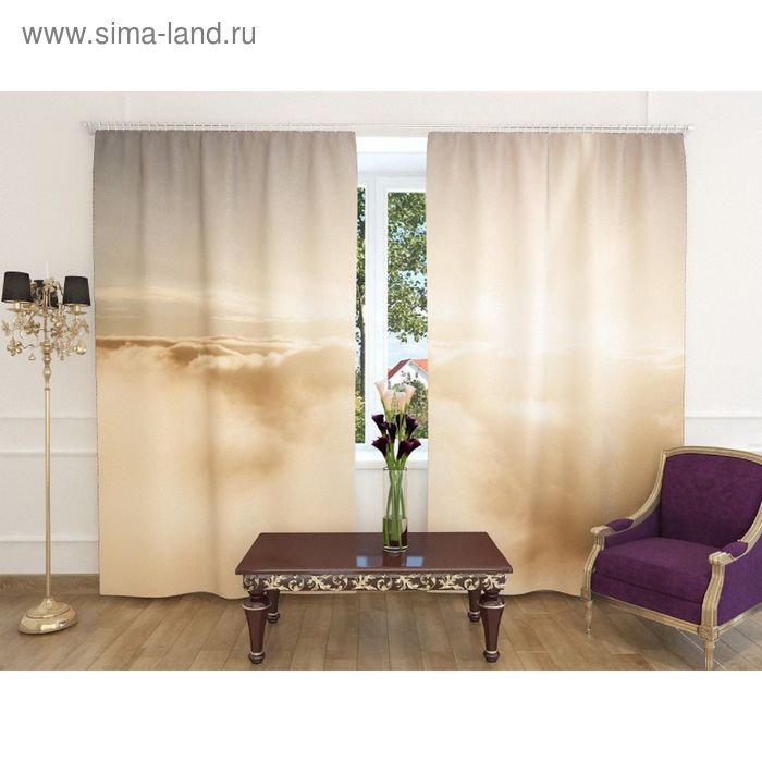 Фотошторы «Небесный рассвет», ширина 150 см, высота 260 см-2 шт., шторная лента, габардин
Фотошторы «Небесный рассвет», ширина 150 см, высота 260 см-2 шт., шторная лента, габардин
