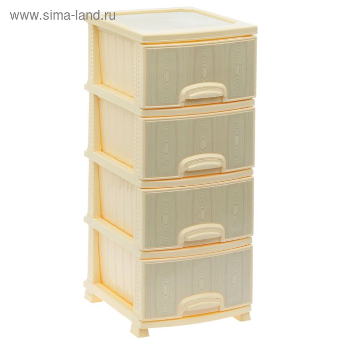 Комод 4-х секционный «Декор. Белое дерево», цвет слоновая кость
Комод 4-х секционный «Декор. Белое дерево», цвет слоновая кость