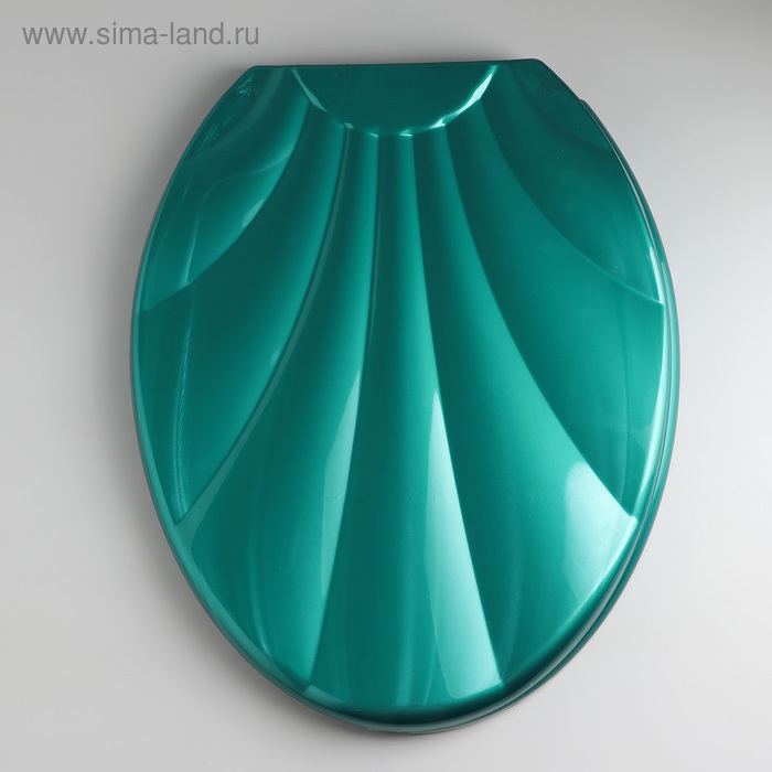 Сиденье для унитаза с крышкой «Ракушка», цвет бирюзовый перламутр 
Сиденье для унитаза с крышкой «Ракушка», цвет бирюзовый перламутр