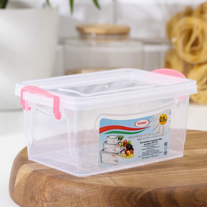 Контейнер пищевой, 900 мл, цвет МИКС
Контейнер пищевой, 900 мл, цвет МИКС