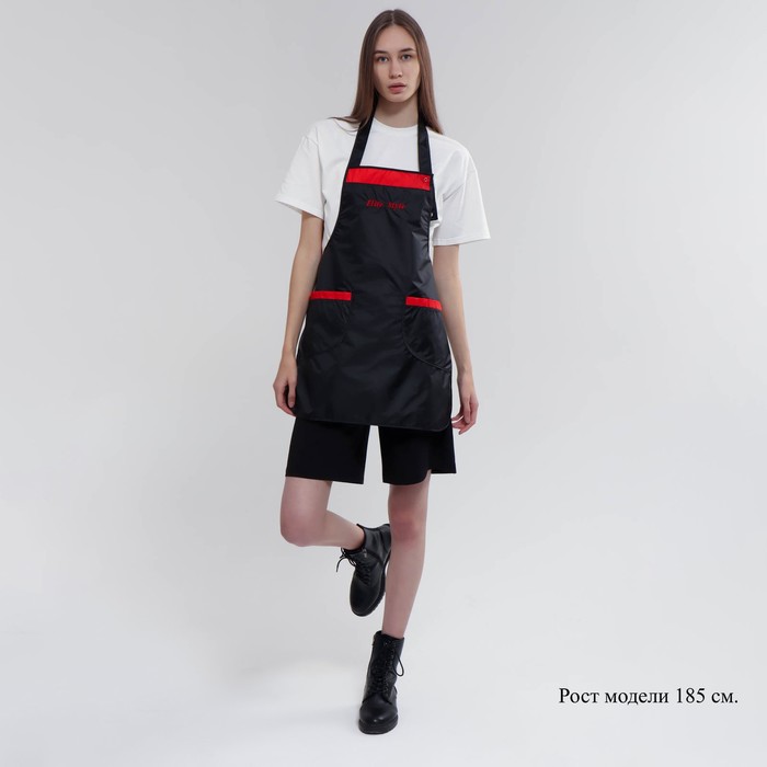 Фартук для мастера, цвет чёрно-красный
Фартук для мастера, цвет чёрно-красный