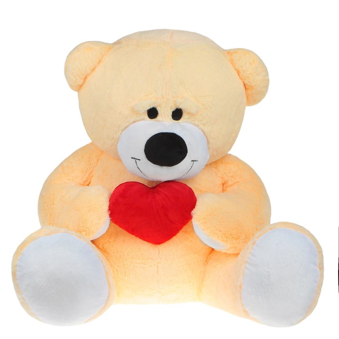Мягкая игрушка «Мишка большой с сердцем», цвет персиковый
Мягкая игрушка «Мишка большой с сердцем», цвет персиковый