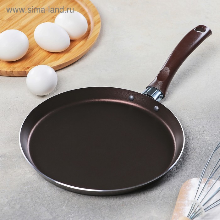 Сковорода блинная Compliment, d=22 см, антипригарное покрытие, цвет коричневый
Сковорода блинная Compliment, d=22 см, антипригарное покрытие, цвет коричневый