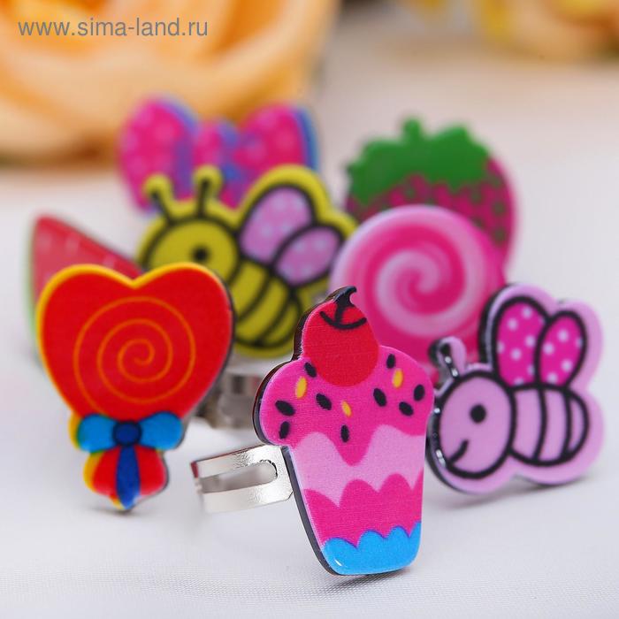 Кольцо детское "Выбражулька" фруктовое ассорти, форма МИКС, цвета МИКС, безразмерное
Кольцо детское "Выбражулька" фруктовое ассорти, форма МИКС, цвета МИКС, безразмерное