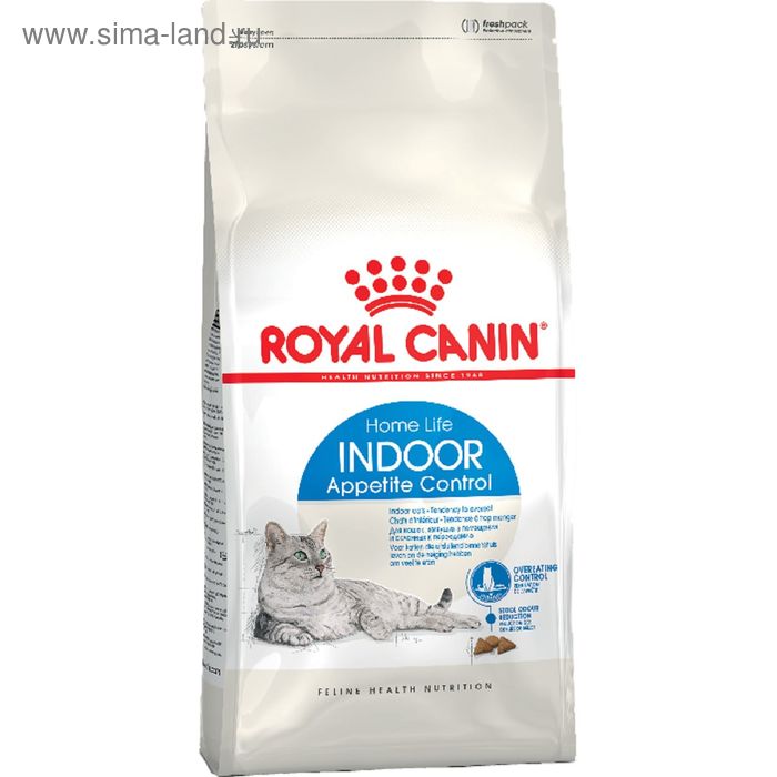 Сухой корм RC Indoor Appetite Control для домашних кошек склонных к полноте, 400 г
Сухой корм RC Indoor Appetite Control для домашних кошек склонных к полноте, 400 г