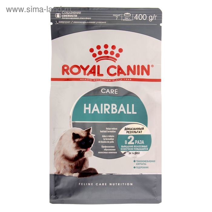 Сухой корм RC Hairball Care для кошек, для выведения комочком шерсти, 400 г
Сухой корм RC Hairball Care для кошек, для выведения комочком шерсти, 400 г