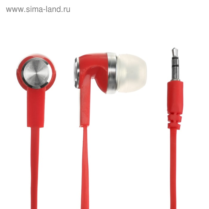 Наушники LuazON VBT 1.9, вакуумные, плоский провод, красные
Наушники LuazON VBT 1.9, вакуумные, плоский провод, красные