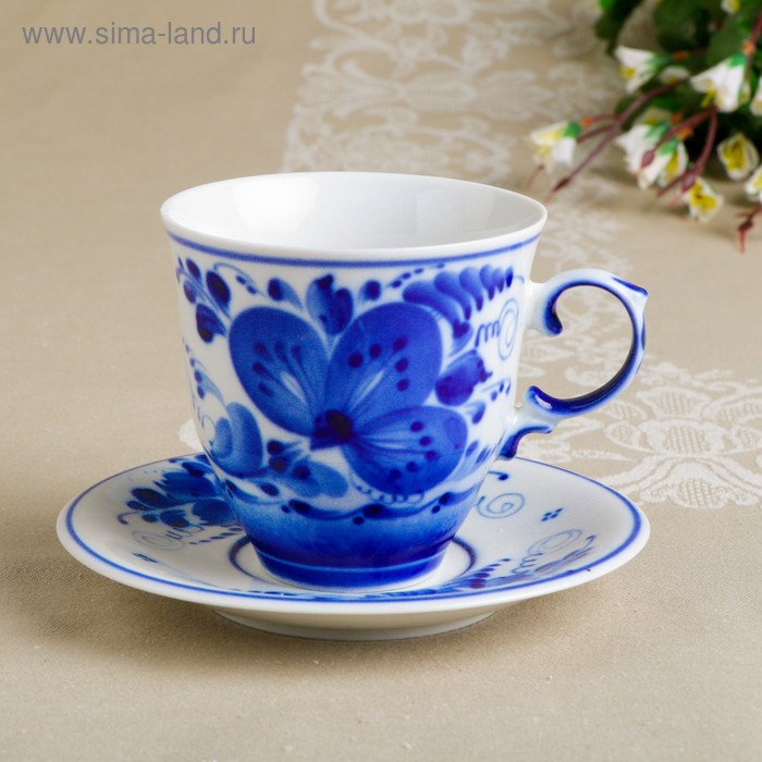 Чайная пара "Чародейка", гжель, фарфор, 2с
Чайная пара "Чародейка", гжель, фарфор, 2с