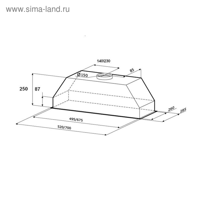 Вытяжка KRONA MINI 600, встраиваемая, 550 м3/ч, 3 скорости, 52 см, слайдер, белая
Вытяжка KRONA MINI 600, встраиваемая, 550 м3/ч, 3 скорости, 52 см, слайдер, белая