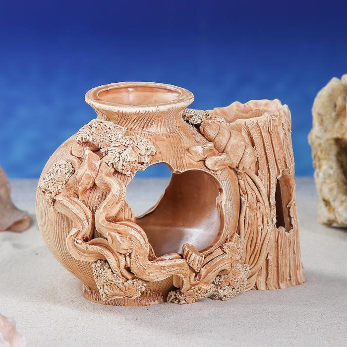 Декорация для аквариума "Шар в коряге", 10 х 17 х 15 см
Декорация для аквариума "Шар в коряге", 10 х 17 х 15 см