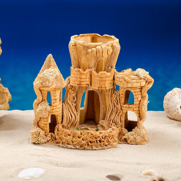 Декорация для аквариума "Замок с двумя башенками", 14 х 18 х 15 см
Декорация для аквариума "Замок с двумя башенками", 14 х 18 х 15 см