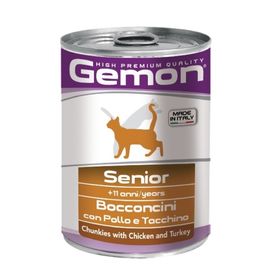 Влажный корм Gemon Cat для пожилых кошек, кусочки курицы с индейкой, ж/б, 415 г
Влажный корм Gemon Cat для пожилых кошек, кусочки курицы с индейкой, ж/б, 415 г