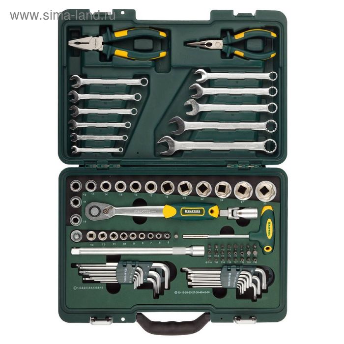 Набор "KRAFTOOL" INDUSTRIE, слесарно-монтажный инструмент, 84 предмета 
Набор "KRAFTOOL" INDUSTRIE, слесарно-монтажный инструмент, 84 предмета