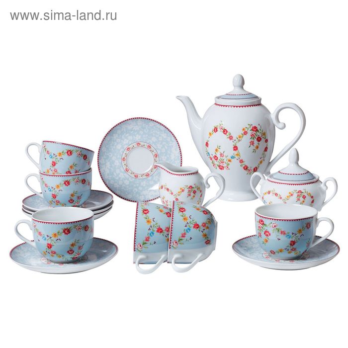Сервиз чайный из 15 предметов на 6 персон
Сервиз чайный из 15 предметов на 6 персон