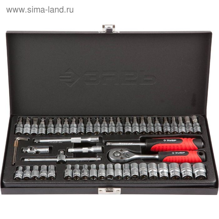 Набор торцевых головок "ЗУБР" МАСТЕР, биты-головки 1/4", 3.5-14 мм, 53 предмета
Набор торцевых головок "ЗУБР" МАСТЕР, биты-головки 1/4", 3.5-14 мм, 53 предмета