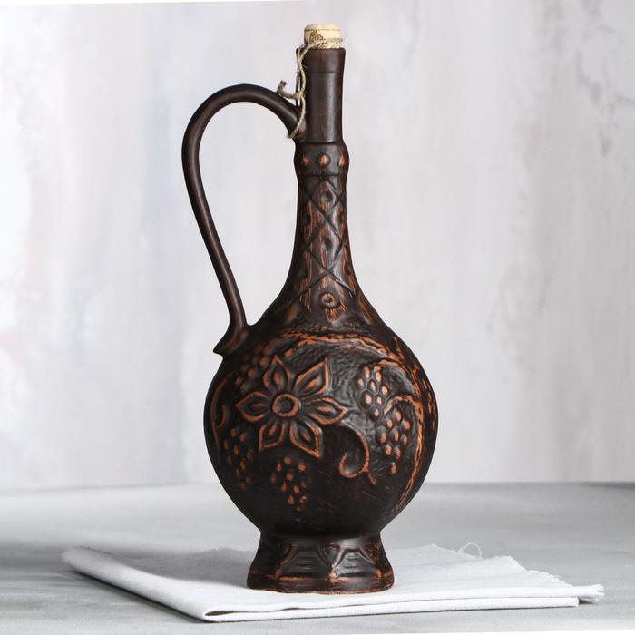 Винная бутылка "София", декор, красная глина, 1.4 л
Винная бутылка "София", декор, красная глина, 1.4 л