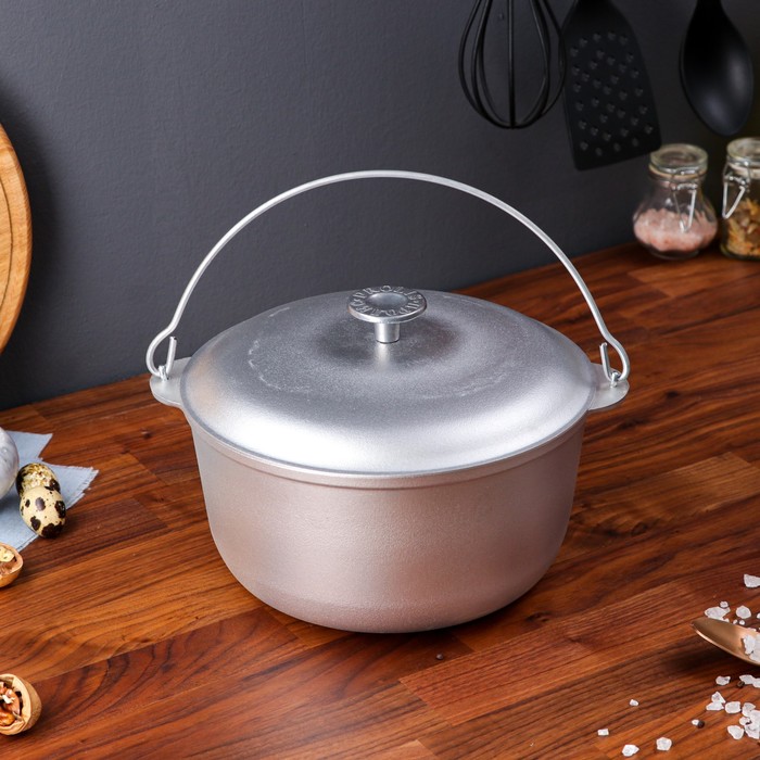 Казан алюминиевый "Туристический", 4 л, с крышкой и дужкой
Казан алюминиевый "Туристический", 4 л, с крышкой и дужкой