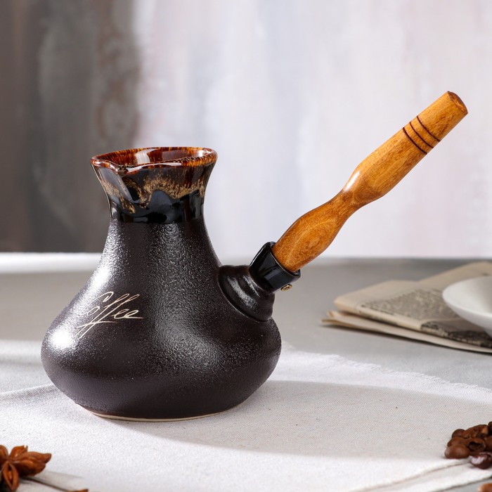 Турка для кофе "Восточная", керамика, 0.4 л
Турка для кофе "Восточная", керамика, 0.4 л