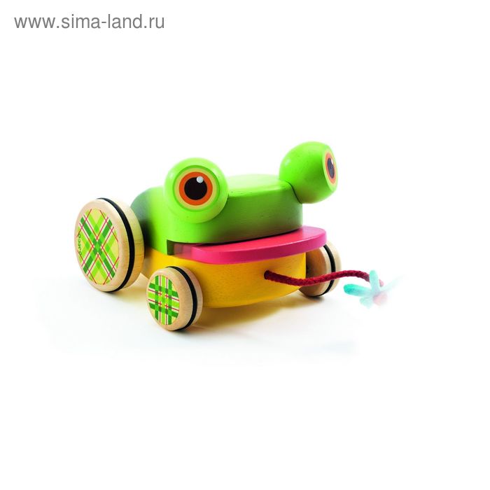 Игрушка-каталка на верёвочке «Лягушка»
Игрушка-каталка на верёвочке «Лягушка»