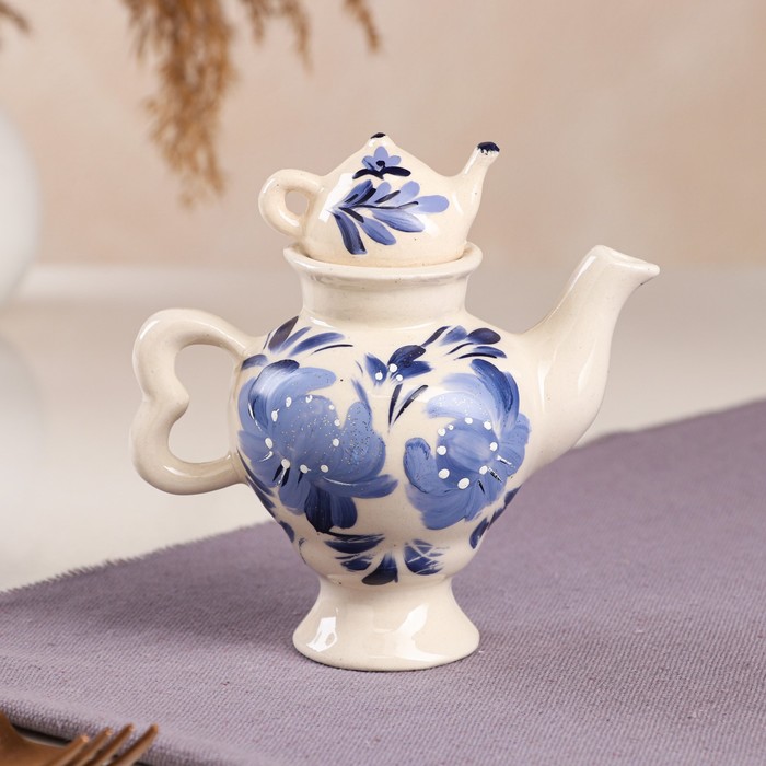 Чайник для заварки "Самовар", белый, роспись, 0.2 л
Чайник для заварки "Самовар", белый, роспись, 0.2 л