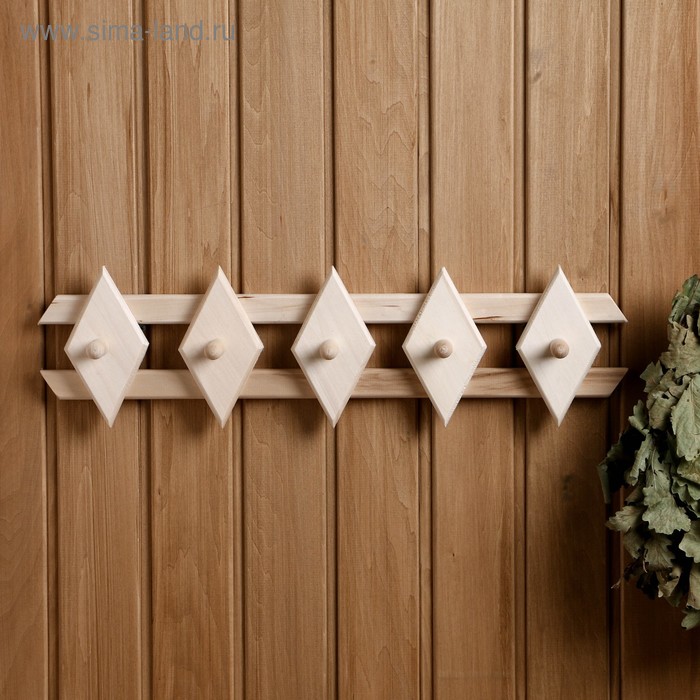 Вешалка "Ромбик" 5 крючков 55х15см, липа "Добропаровъ"
Вешалка "Ромбик" 5 крючков 55х15см, липа "Добропаровъ"