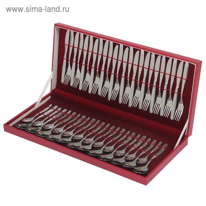 Набор столовый «Лира», 2 мм (М14), декоративная коробка, 48 предметов
Набор столовый «Лира», 2 мм (М14), декоративная коробка, 48 предметов