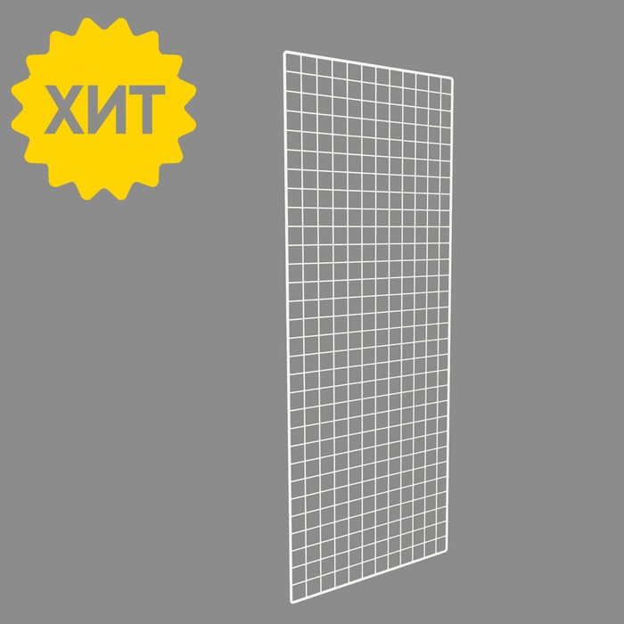 Сетка торговая 40*150, окантовка 8мм, пруток - 4мм, цвет белый
Сетка торговая 40*150, окантовка 8мм, пруток - 4мм, цвет белый