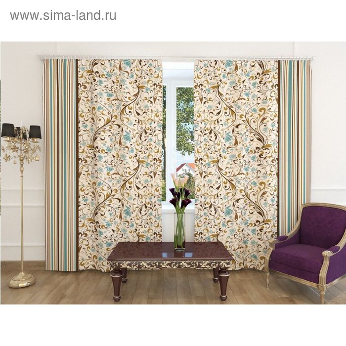 Фотошторы «Иветт», ширина 150 см, высота 260 см, 2 шт, шторная лента, габардин
Фотошторы «Иветт», ширина 150 см, высота 260 см, 2 шт, шторная лента, габардин