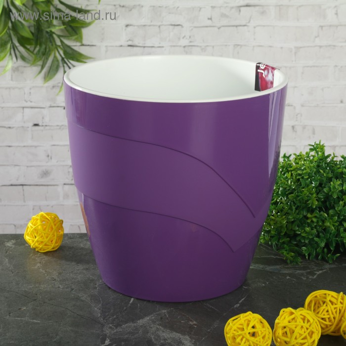 Кашпо со вставкой «Грация», 2 л, цвет фиолетовый
Кашпо со вставкой «Грация», 2 л, цвет фиолетовый