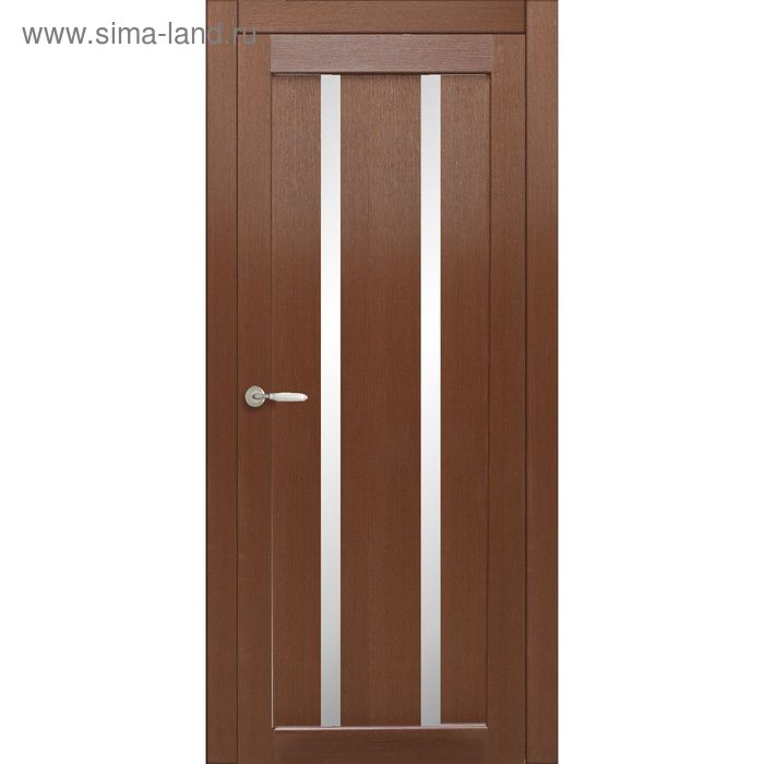 Дверное полотно остекленное Сицилия Каштан 2000х600 
Дверное полотно остекленное Сицилия Каштан 2000х600