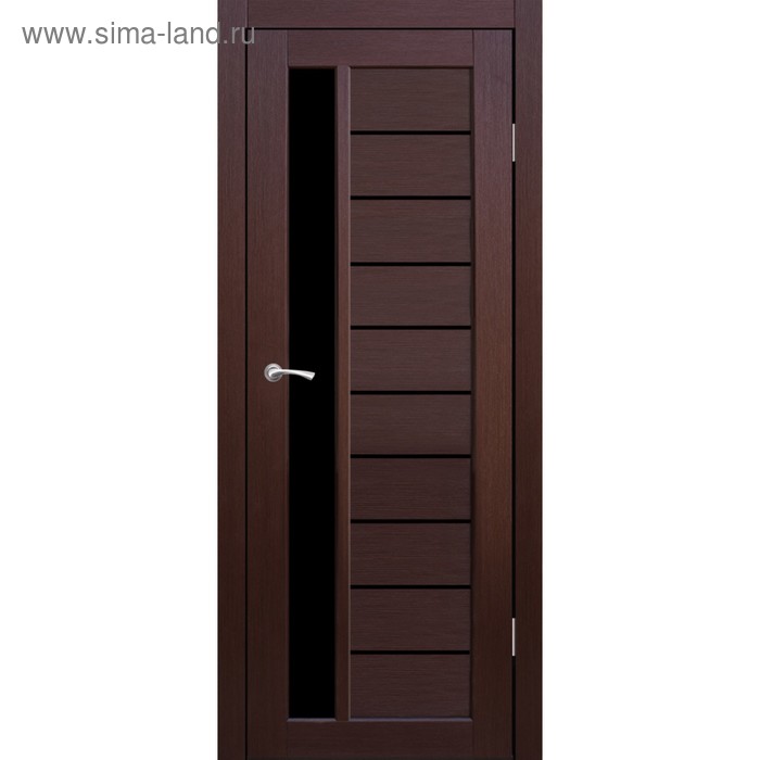 Дверное полотно остекленное Корсика Каштан, черный лакобель 2000х600
Дверное полотно остекленное Корсика Каштан, черный лакобель 2000х600