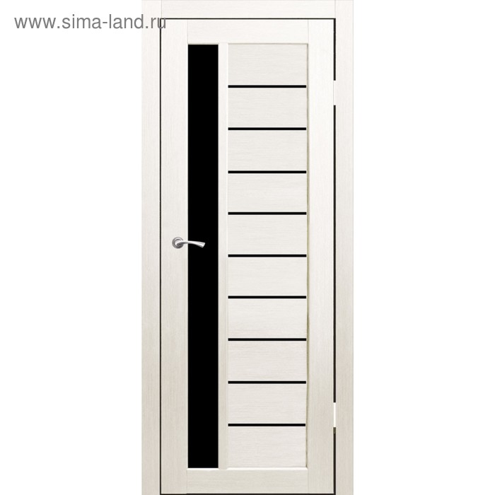 Дверное полотно остекленное Корсика Дуб перламутр, черный лакобель 2000х800
Дверное полотно остекленное Корсика Дуб перламутр, черный лакобель 2000х800