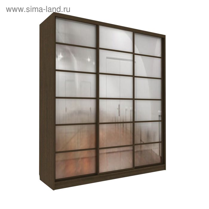 Шкаф-купе Добротный 3 зеркала Венге Темный
Шкаф-купе Добротный 3 зеркала Венге Темный