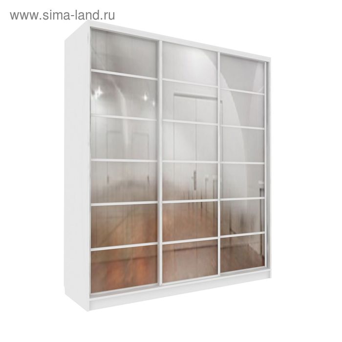 Шкаф-купе Добротный 3 зеркала Белый
Шкаф-купе Добротный 3 зеркала Белый