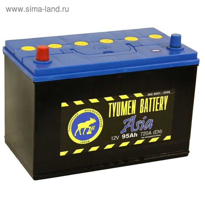 фото Аккумуляторная батарея тюмень 95 ач 6ст-95l, азия tyumen battery
