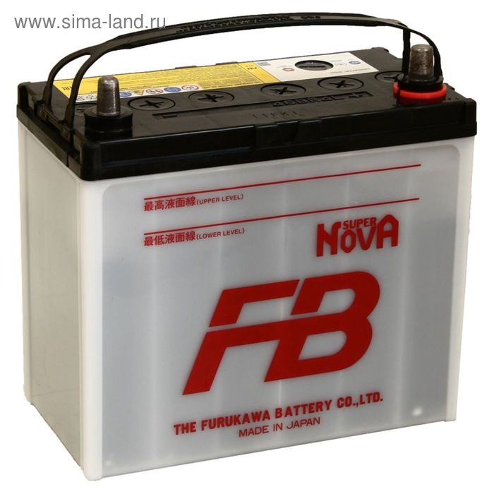 фото Аккумуляторная батарея fb super nova 45 ач, обратная полярность т/кл 46b24l furukawa battery