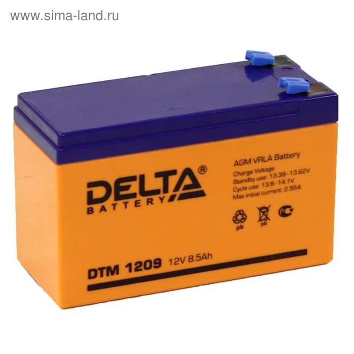 фото Аккумуляторная батарея delta 8.5 ач 12 вольт dtm 1209