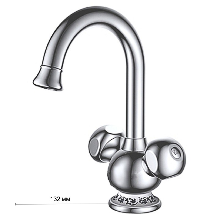 Смеситель для раковины D K DA1422101, двухвентильный
Смеситель для раковины D K DA1422101, двухвентильный