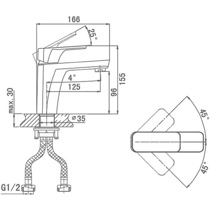 фото Смеситель для раковины d&k da1432103, золото
