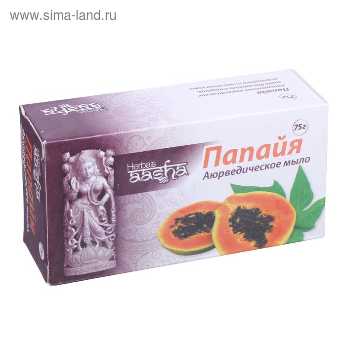 Мыло туалетное Aasha Herbals "Папая", 75 г
Мыло туалетное Aasha Herbals "Папая", 75 г