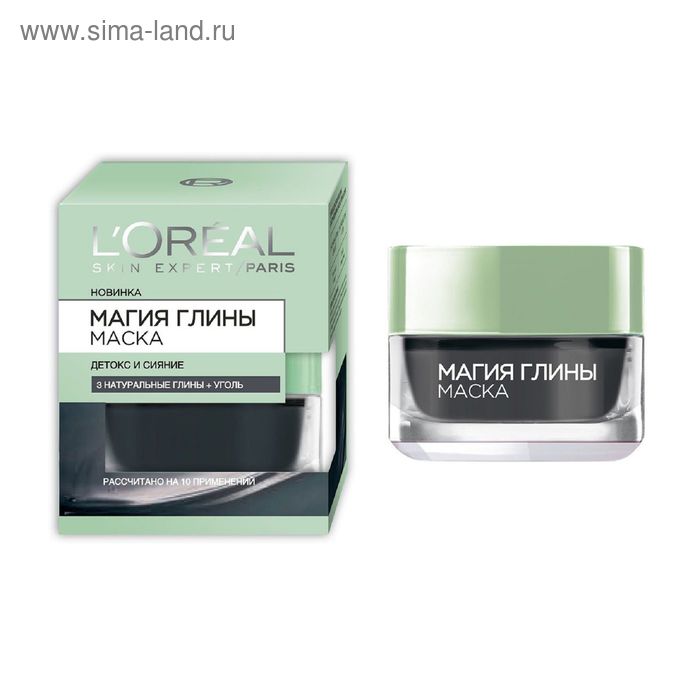 Маска для лица L'Oreal Магия Глины «Детокс и сияние», с углем, 50 мл
Маска для лица L'Oreal Магия Глины «Детокс и сияние», с углем, 50 мл