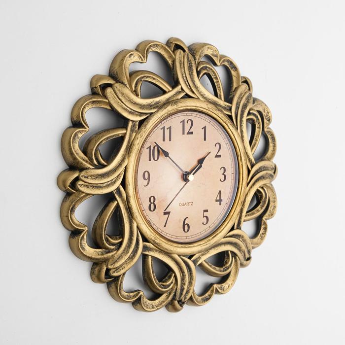 фото Часы настенные, серия: интерьер, "вереница", плавный ход, d-12 см, 25 х 25 см