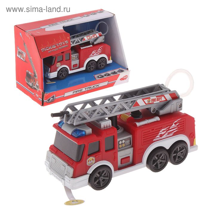 Игрушка «Пожарная машина» с водой, свет, звук, 15см
Игрушка «Пожарная машина» с водой, свет, звук, 15см