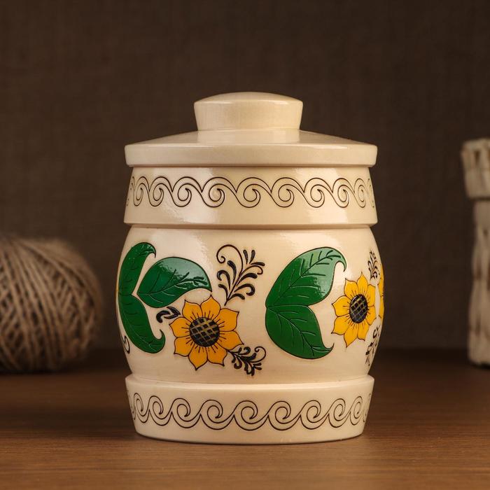 Бочонок расписной для мёда и сыпучих продуктов
Бочонок расписной для мёда и сыпучих продуктов